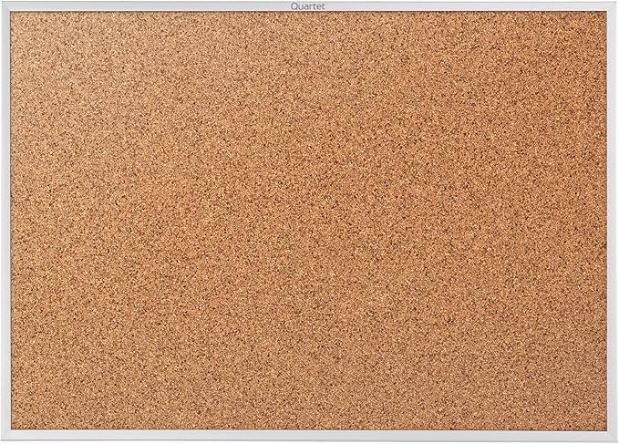 Quartet Standard Aluminum Frame Cork Bulletin Board, 60” x 36” (2305)