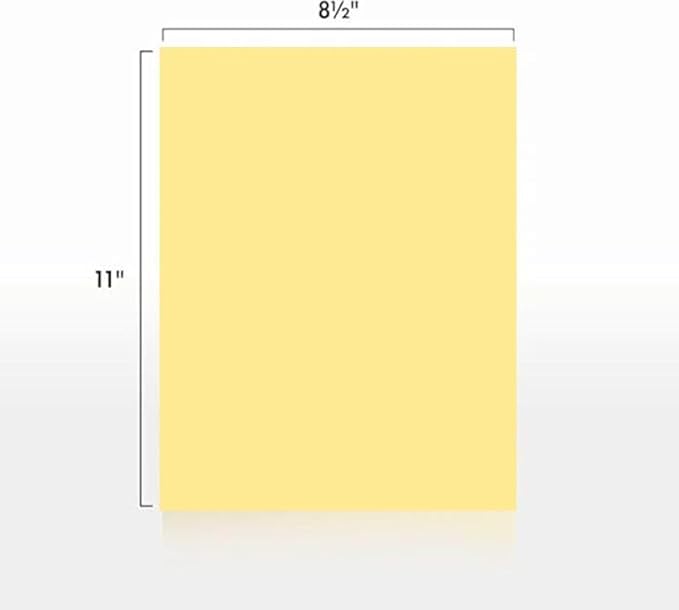 Colored Copy Paper, 20 LB (75 GSM) 8.5 X 11, 500 Sheets (Buff)