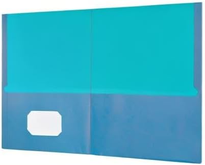 Oxford 2 Pocket Folders, Textured Paper, Assorted Colors (Blue, Purple, Teal, Orange, Pink), Contrasting Interior, Letter Size, 25 Per Box (53274EE)