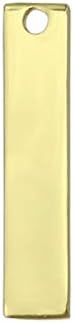 ImpressArt Artisan Rectangle Stamping Blanks (2, Real Gold Plated)