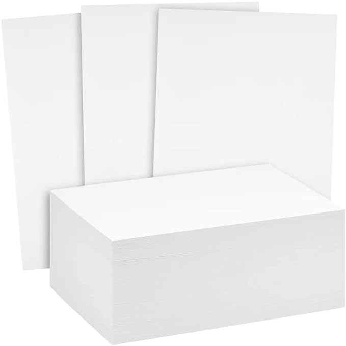 Reskid White Cardstock Thick Paper - Blank Heavy Weight 110 lb Cover Card Stock - 100 Pack (11x17, Inches)