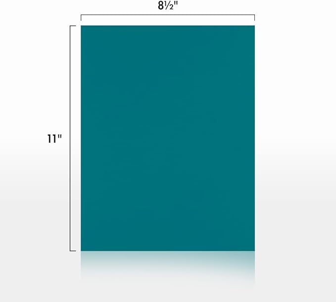 LUXPaper 8.5" x 11" Cardstock | Letter Size | Teal | 100lb. Cover (183lb. Text) | 50 Qty
