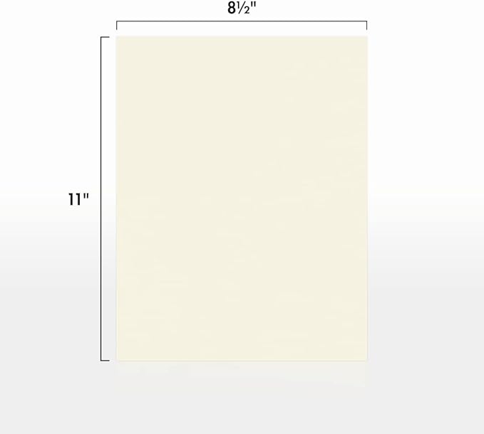 LUXPaper 8.5" x 11" Classic Crest Paper | Letter Size | Natural White | 24lb. Text | 500 Qty