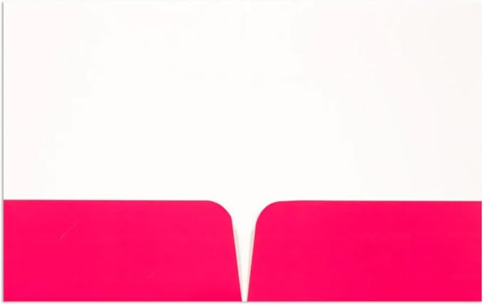 JAM PAPER Custom Printed Semi-Gloss Folders with Round Corner Pockets - Personalized Logo & Text - 10 pt C2S - Pink - 100/Pack