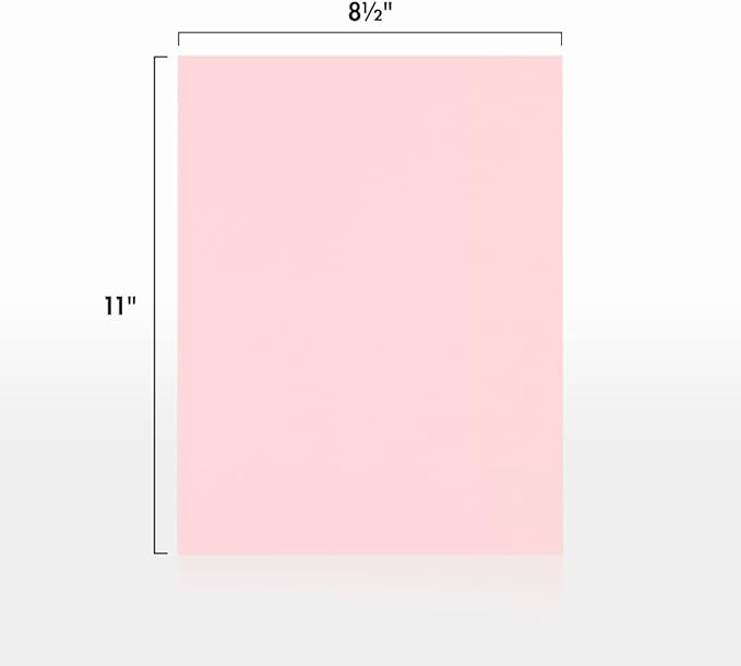 LUXPaper 8.5" x 11" Paper | Letter Size | Candy Pink | 80lb. Text | 1,000 Qty