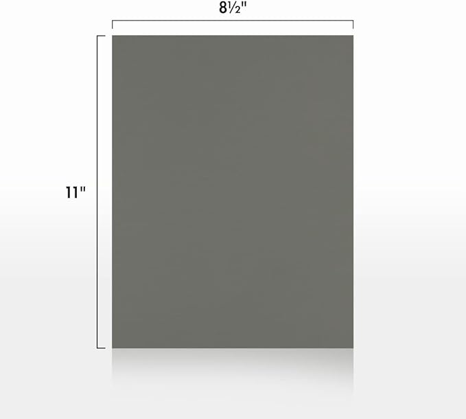 LUXPaper 8.5" x 11" Cardstock | Letter Size | Smoke Gray | 100lb. Cover (183lb. Text) | 50 Qty