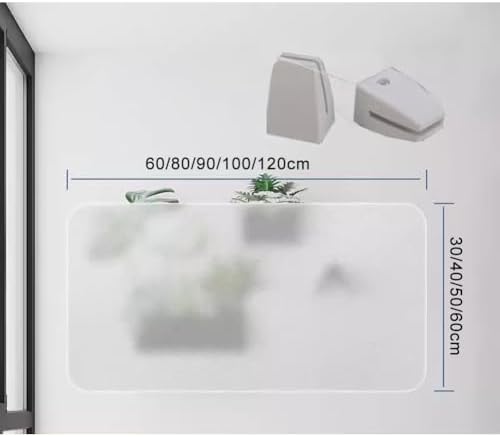 Acrylic Privacy Screen Divider for Desk, Portable Frosted Tabletop Panel, Office & School Workstation Visual Barrier, Clear-B 100x30cm/39.4x11.8in