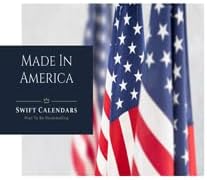 32" x 48" SwiftGlimpse 2026 Wall Calendar Erasable Large XL Wet & Dry Erase Laminated 12 Month Annual Yearly Wall Planner, Reversible, Navy
