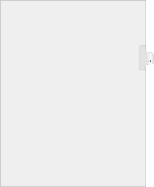 Exhibitindexes®Side Letter Tabs - AVE Style Bold Font - Pack of 25