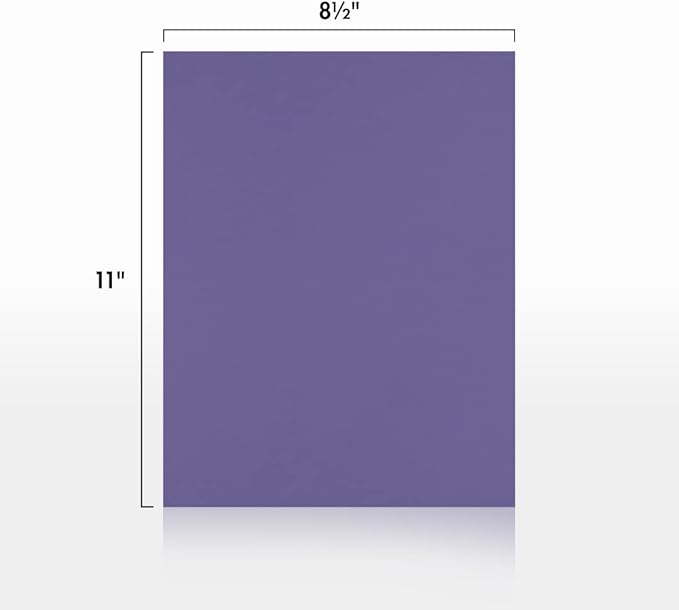 LUXPaper 8.5" x 11" Paper | Letter Size | Wisteria Purple | 80lb. Text | 50 Qty