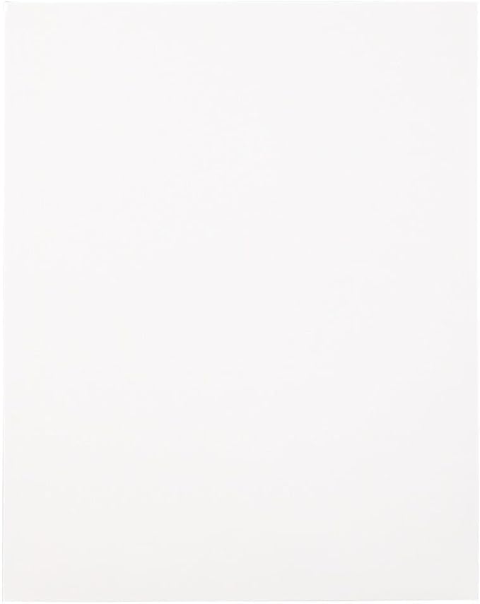 JAM PAPER Laminated Two Pocket Glossy Folders - White - 3/Pack