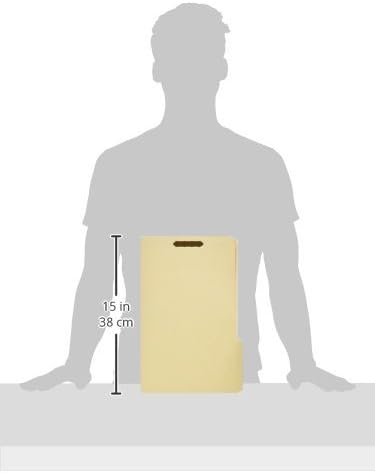 Pendaflex Manila Fastener Folders, Legal Size, 2 Fasteners, 1/3 Cut, 50/BX (FM313EE)