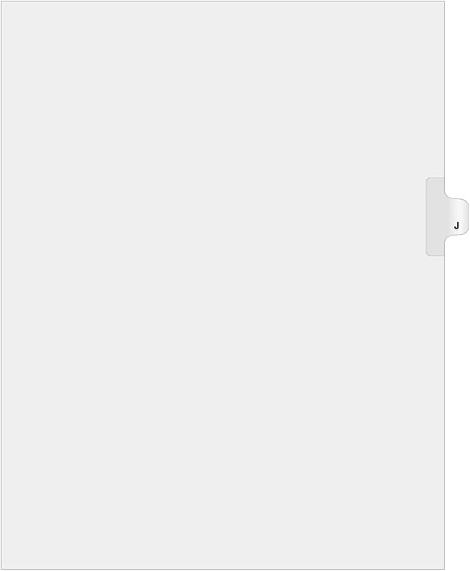 Exhibitindexes® Side Letter Tabs - AVE Style Bold Font - Pack of 25