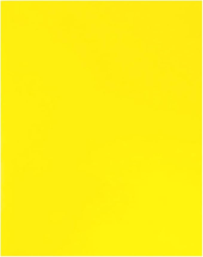 JAM PAPER Custom Printed Semi-Gloss Folders with Round Corner Pockets - Personalized Logo & Text - 10 pt C2S - Yellow - 250/Pack