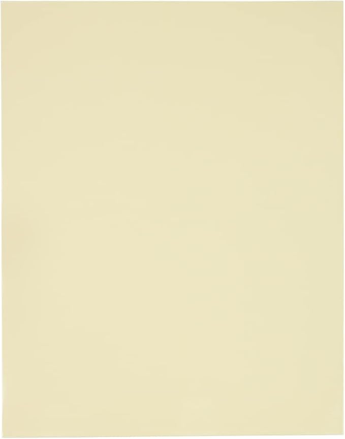 JAM PAPER Laminated Two Pocket Glossy School Folders - Letter Size - High Gloss Ivory - Bulk 25/Pack