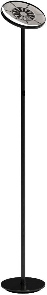 Brightech Sky LED Floor lamp, Torchiere Super Bright Floor Lamp for Living Room Decor & Office - Dimmable, Tall Standing Lamp with Warm Light for Bedroom & Reading - Brushed Nickel