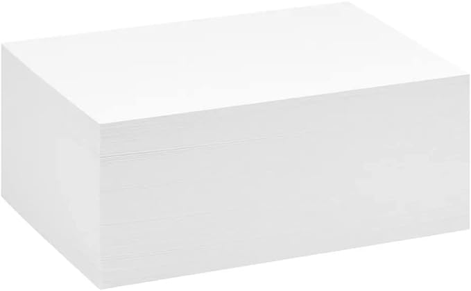 Reskid White Cardstock Thick Paper - Blank Heavy Weight 110 lb Cover Card Stock - 100 Pack (11x17, Inches)