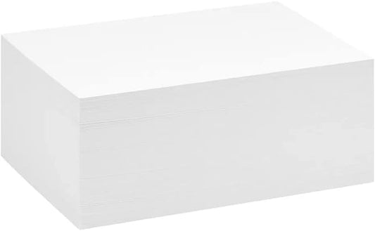 Reskid White Cardstock Thick Paper - Blank Heavy Weight 110 lb Cover Card Stock - 100 Pack (8.5x11, Inches)