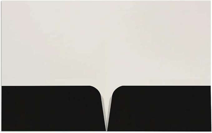 JAM PAPER Custom Printed Semi-Gloss Folders with Round Corner Pockets - Personalized Logo & Text - 10 pt C2S - Black - 250/Pack