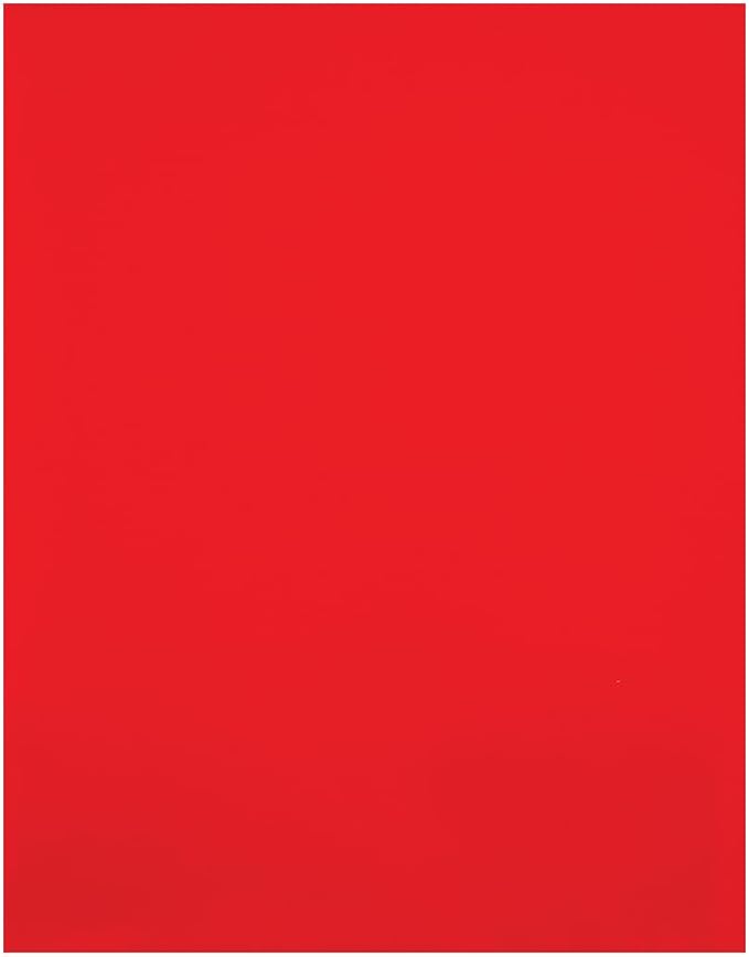 JAM PAPER Custom Printed Semi-Gloss Folders with Round Corner Pockets - Personalized Logo & Text - 12pt C1S - Red - 250/Pack