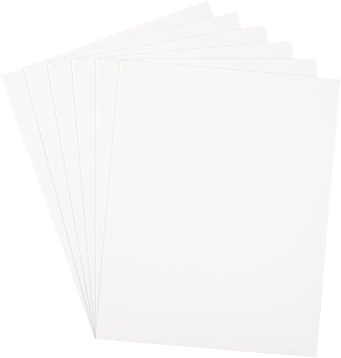 JAM PAPER Laminated Two Pocket Glossy School Folders - Letter Size - High Gloss White - 6/Pack