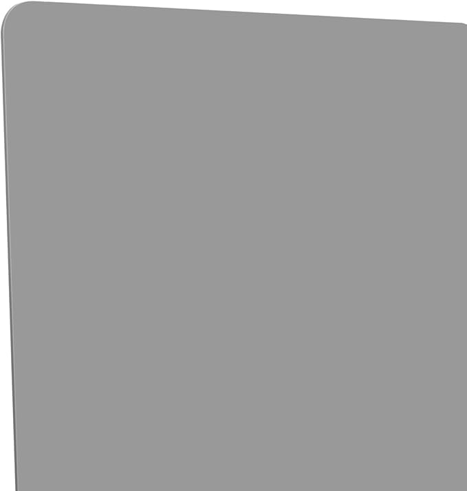 4 Pcs Desk Divider Privacy Panel, 23.6”L X15.8”W Frosted Acrylic Desk Privacy Panels with 8 Clamps for Offices Schools Call Centers (Grey)