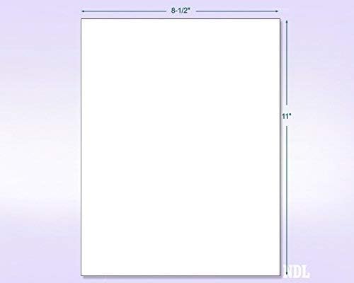 NextDayLabels - 8-1/2 x 11 Neon Color High Light Fluorescent Labels for Laser & Inkjet Printer (Pink Fluorescent, 8.5" x 11" - 1 Per Page | 25 Labels)