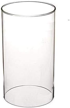 Sunwo Glass Shade Straight Cylinder Glass Lamp Shade Replacement with Multiple Effects (2.5x5, Clear Straight Cylinder)