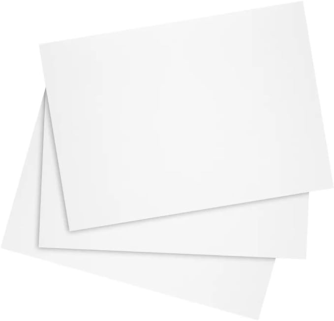 Reskid White Cardstock Thick Paper - Blank Heavy Weight 110 lb Cover Card Stock - 100 Pack (12x18, Inches)