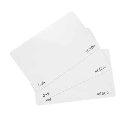 10 pcs 26 Bit Proximity CR80 Cards Weigand Prox Blank Printable Swipe Cards Compatable with ISOProx 1386 1326 H10301 Format Readers. Works with The vast Majority of Access Control Systems
