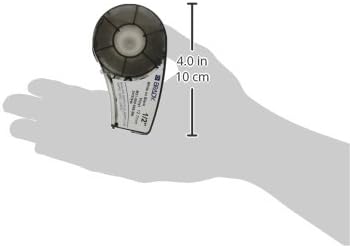Brady Authentic (M21-500-595-BK) All-Weather Vinyl Label for Indoor/Outdoor ID, Lab and Equipment Labeling, White on Black- For M210, M210-LAB, M211, BMP21-PLUS and BMP21-LAB Printers, .5" W, 21' L