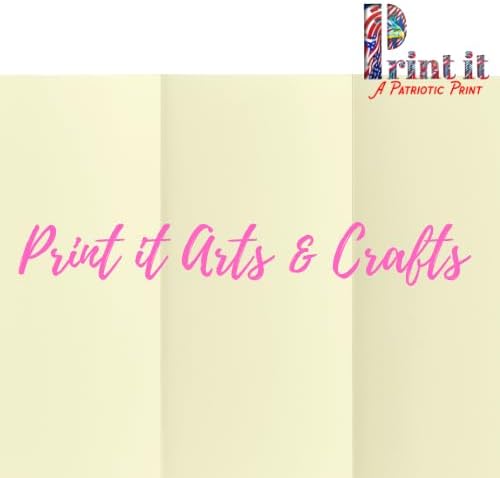 PrintIt Colors Multipurpose Paper, 20 lbs., 8.5" x 11", 500 Sheets/Ream – Premium Colored Copy Paper for Printing, School, and Office Use (Cream)