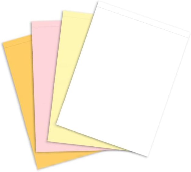 Limited Papers (TM), Carbonless Sheets, Superior, Pre Collated, Multi part, Bond Finish. (4 Part Straight 8.5 x 11, White/Canary/Pink/Gold (5925), 1 Ream)