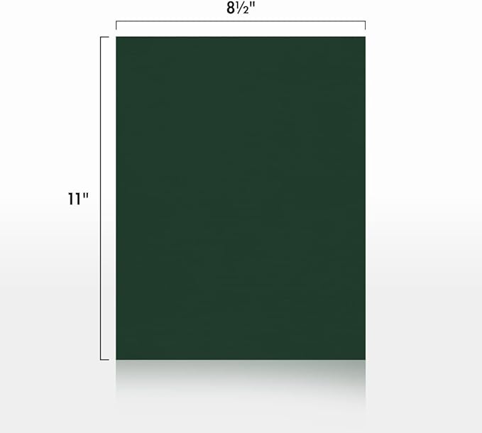 LUXPaper 8.5" x 11" Cardstock | Letter Size | Green Linen | 100lb. Cover (183lb. Text) | 250 Qty