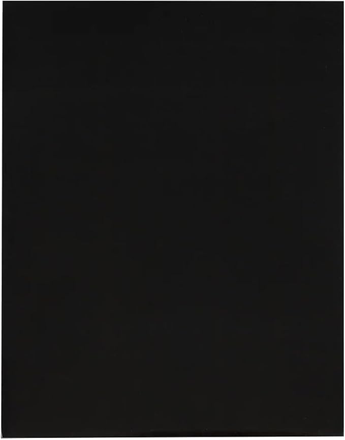 JAM PAPER Custom Printed Semi-Gloss Folders with Round Corner Pockets - Personalized Logo & Text - 10 pt C2S - Black - 250/Pack