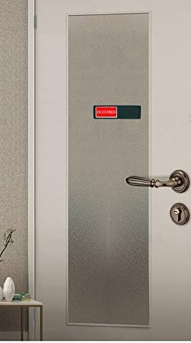 Vacant Occupied Sign, Vacant Occupied Door Sign for Home Bathroom Office Restroom Conference, Privacy Door Indicator Tells Whether Room In Use or Available, 7'' x 2'' - Silver