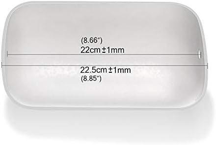 Newrays Glass Bankers Lamp Shade Cover Replacement,L8.85 W5.11 (Matte White)