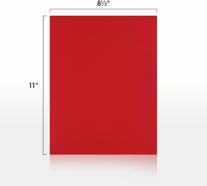 LUXPaper 8.5" x 11" Paper | Letter Size | Ruby Red | 80lb. Text | 1,000 Qty