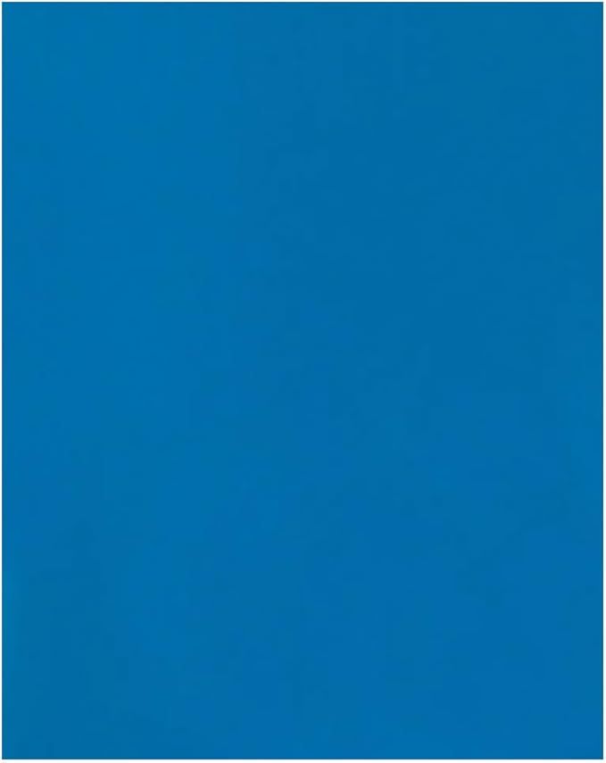 JAM PAPER Custom Printed Semi-Gloss Folders with Round Corner Pockets - Personalized Logo & Text - 12pt C1S - Blue - 250/Pack
