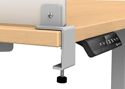 Desk Divider for Students and Desk Privacy Panel. Office Partitions and Ideal Cubicle Light Shield. Frosted Acrylic Clamp-on Desk Partition - 60” W x 22”H Divider