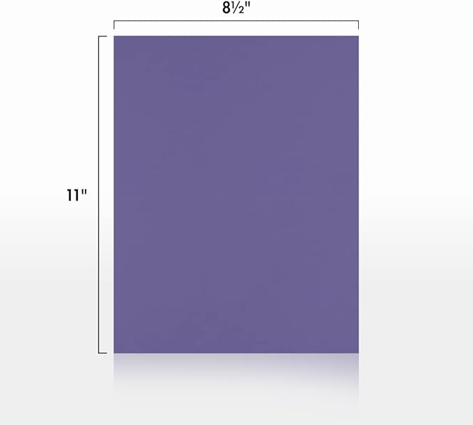 LUXPaper 8.5" x 11" Cardstock | Letter Size | Wisteria Purple | 100lb. Cover (183lb. Text) | 50 Qty