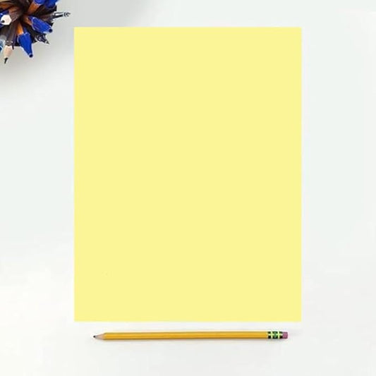 Colored Copy Paper, 20 LB (75 GSM) 8.5 X 11, 500 Sheets (Canary)
