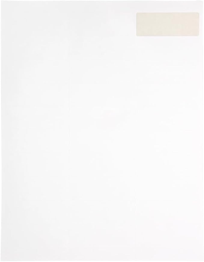 JAM PAPER Return Address Labels - Standard Mailing - 1 x 2 5/8 - White - 120 Shipping Labels/Pack
