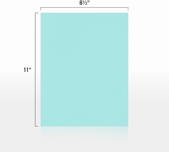 LUXPaper 8.5" x 11" Paper | Letter Size | Seafoam Blue | 80lb. Text | 50 Qty