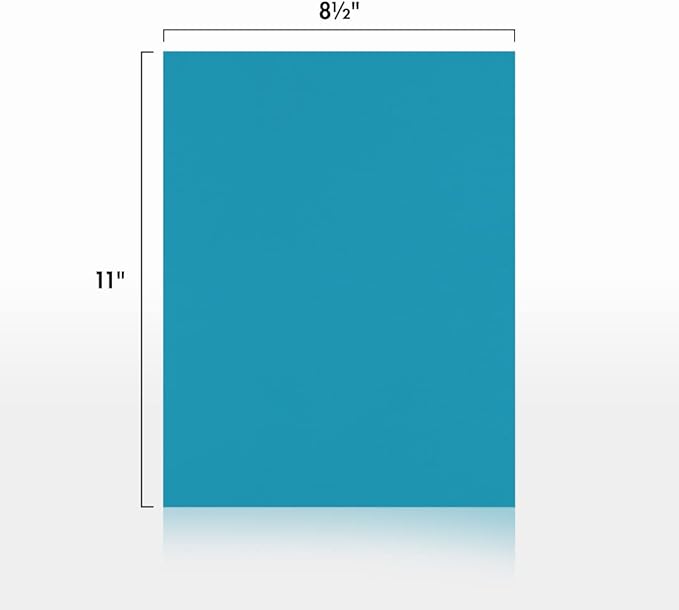 LUXPaper 8.5" x 11" Paper | Letter Size | Bright Blue | 60lb. Text | 1,000 Qty