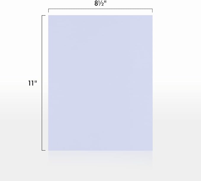 LUXPaper 8.5" x 11" Paper | Letter Size | Lilac Purple | 80lb. Text | 50 Qty