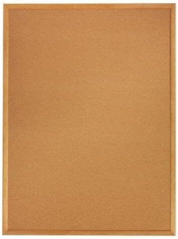 Quartet Cork Board, Bulletin Board, 4' x 6' Corkboard, Oak Finish Frame (307)