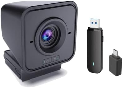 Project Telecom 1080p Wireless Webcam with Microphone – USB PC Camera for Laptop & Desktop Full HD Streaming Web Camera for Video Calls, Zoom, Remote Meetings – Plug & Play USB Web Cam