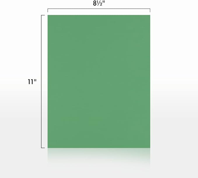 LUXPaper 8.5" x 11" Paper | Letter Size | Holiday Green | 80lb. Text | 50 Qty