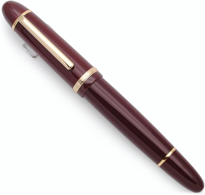 JINHAO X159 Fountain Pen (EF Nib 0.38mm, Wine Red with Gold Clip)